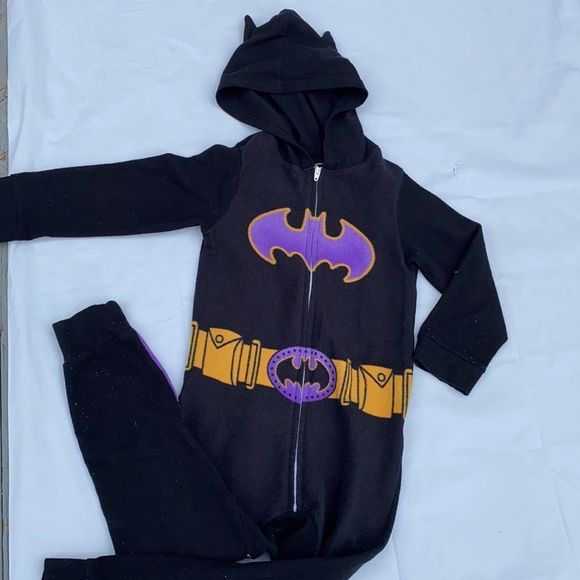 Other - Batman girl's toddler hooded zip PJ size 4/5